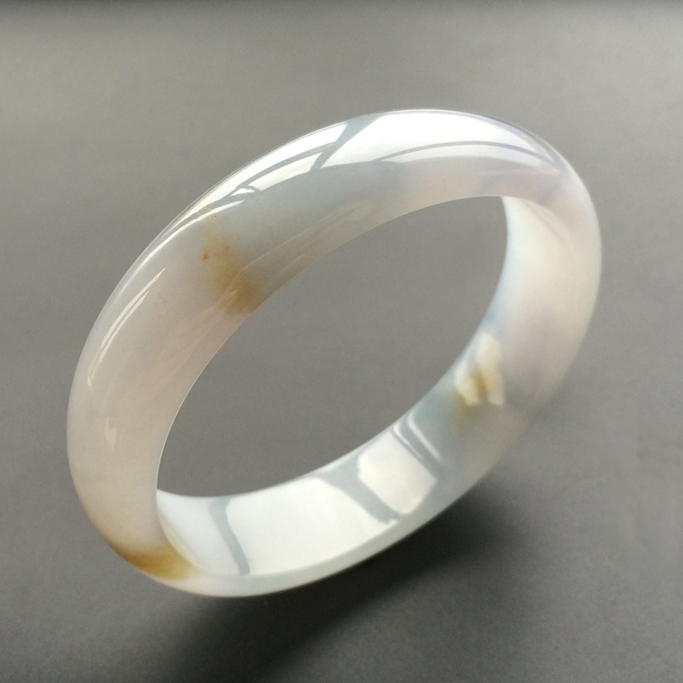 (超值推荐)糯冰种紫罗兰带黄翡贵妃镯(59.7mm-52.4mm)