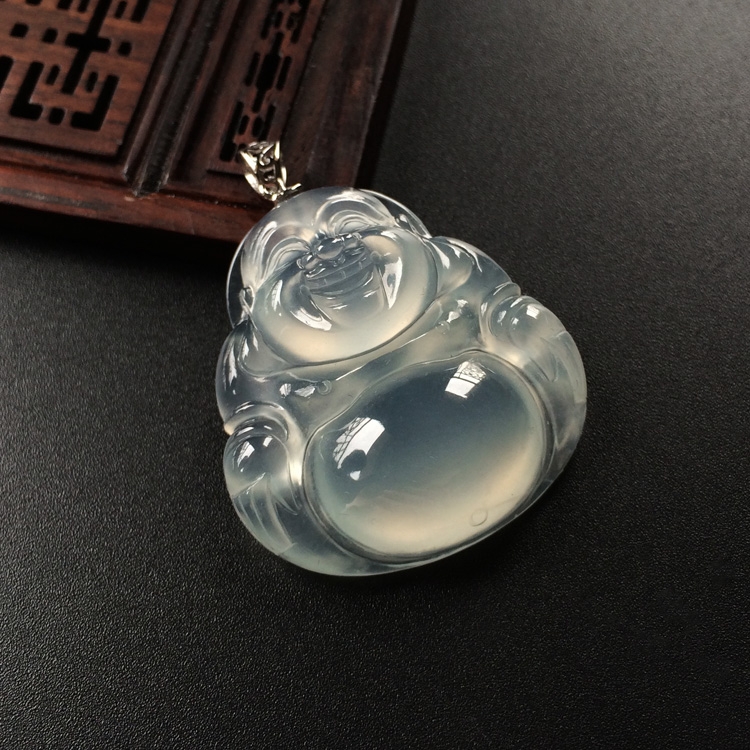 (超值推荐)冰种淡晴水玉佛挂件