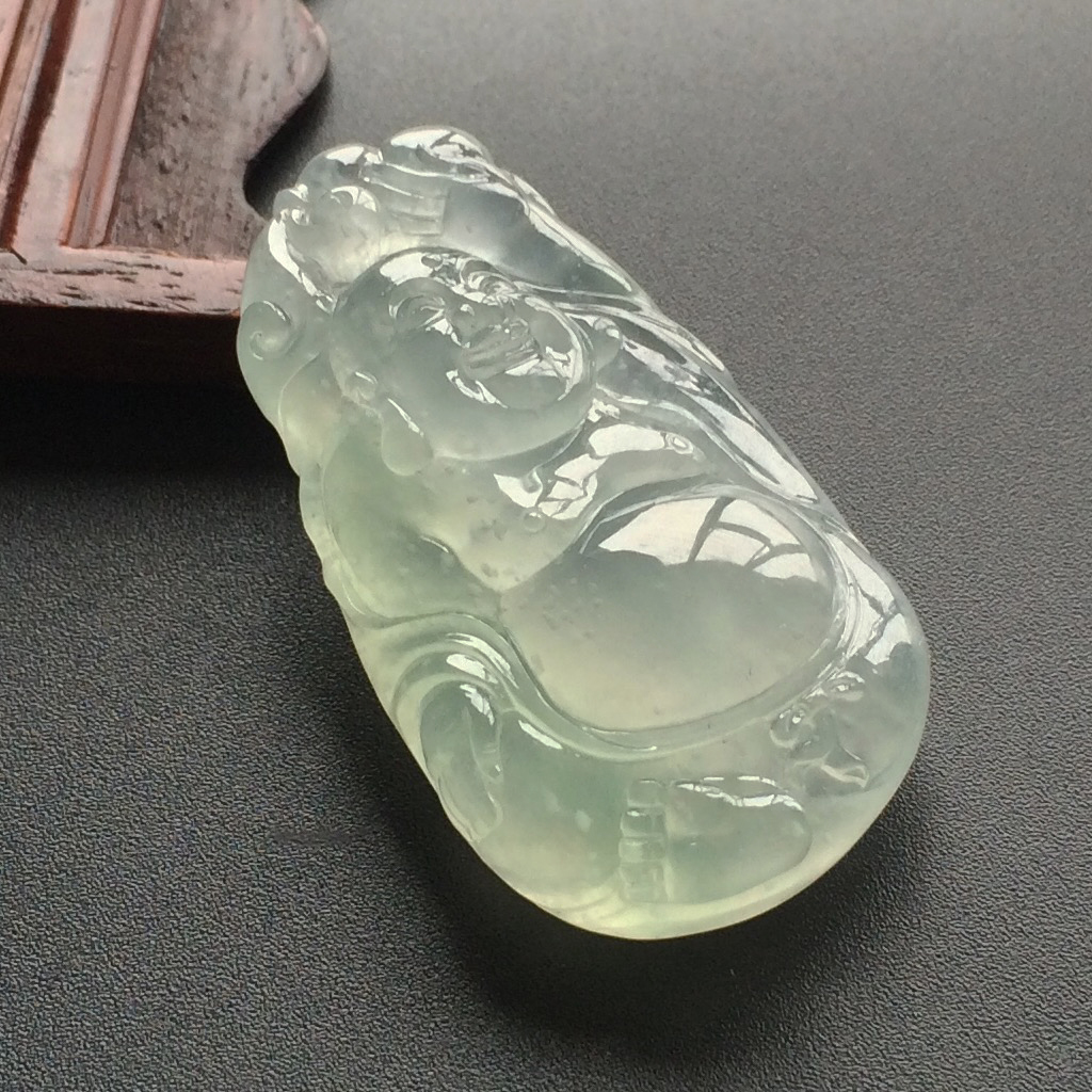 (超值推荐)冰种晴水逍遥佛挂件