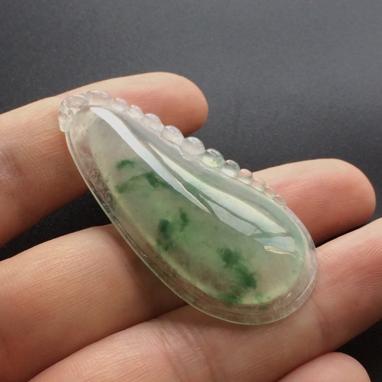 (超值推荐)冰种飘花福瓜挂件