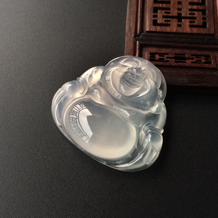(超值推荐)冰种淡晴水玉佛挂件