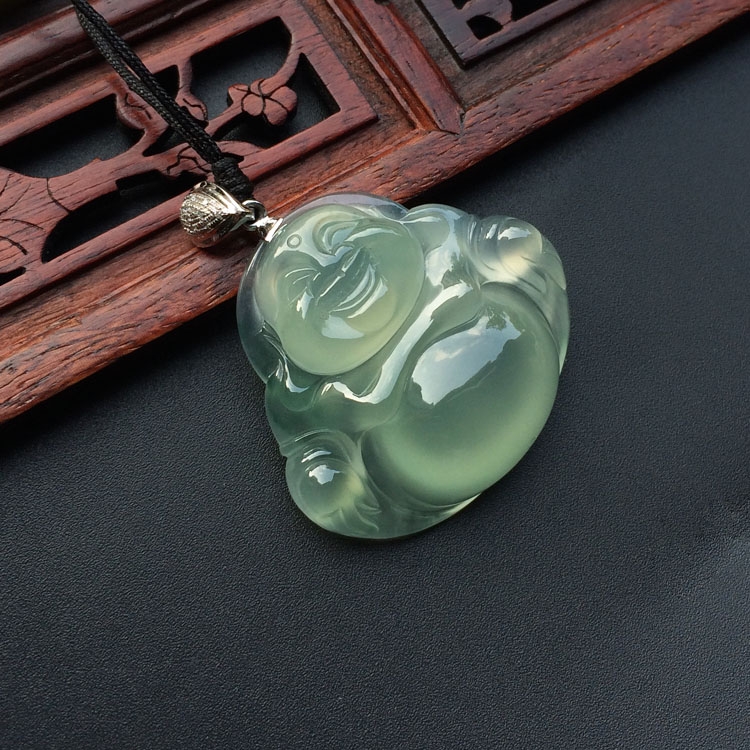 （超值推荐）冰种晴水飘花玉佛挂件