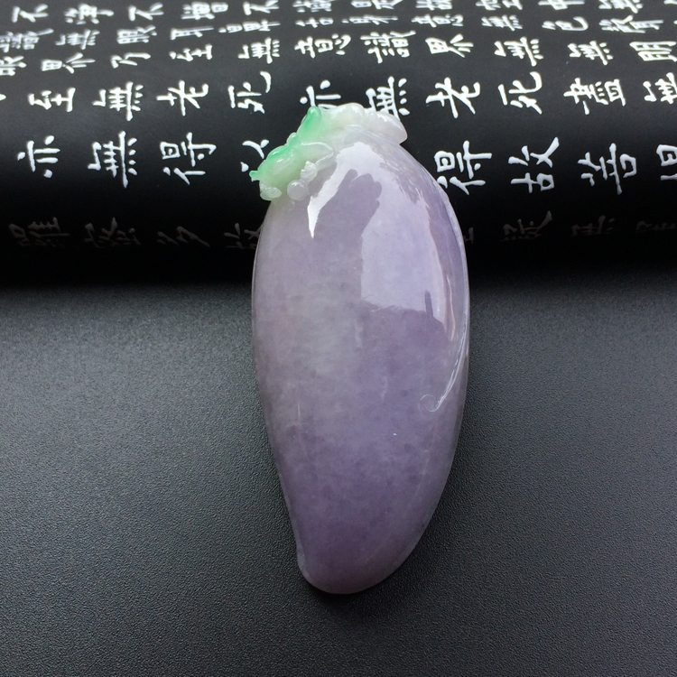 糯冰种春带彩福瓜挂件