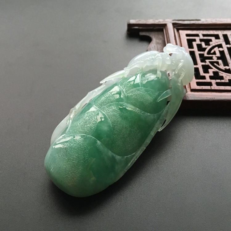 (超值推荐)糯冰种晴水富甲天下挂件