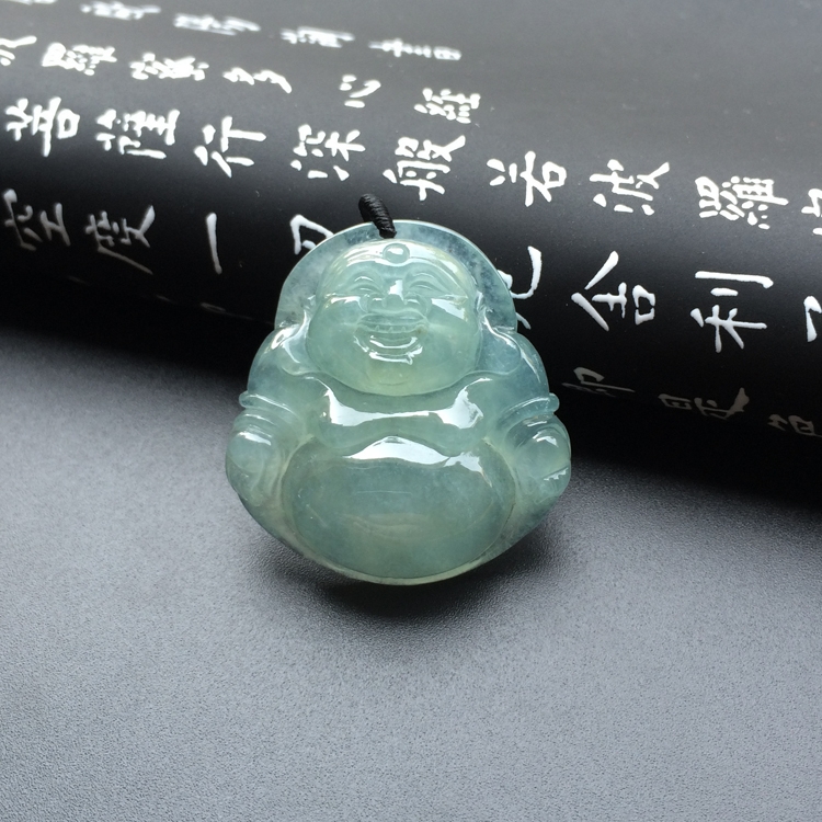 冰种晴水玉佛挂件