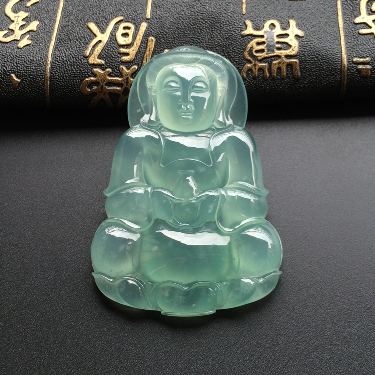 (超值推荐)冰种晴水厚装观音挂件