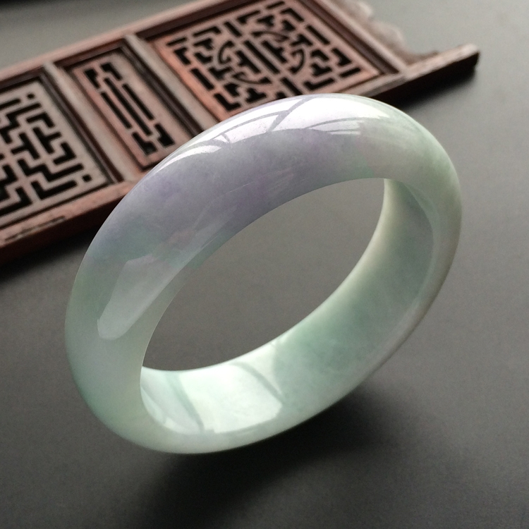 (超值推荐)糯冰种晴水紫罗兰手镯(54.5mm)