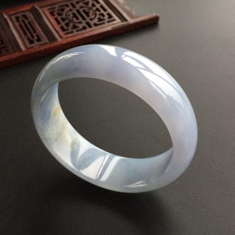 (超值推荐)糯冰种紫罗兰手镯(55.1mm)