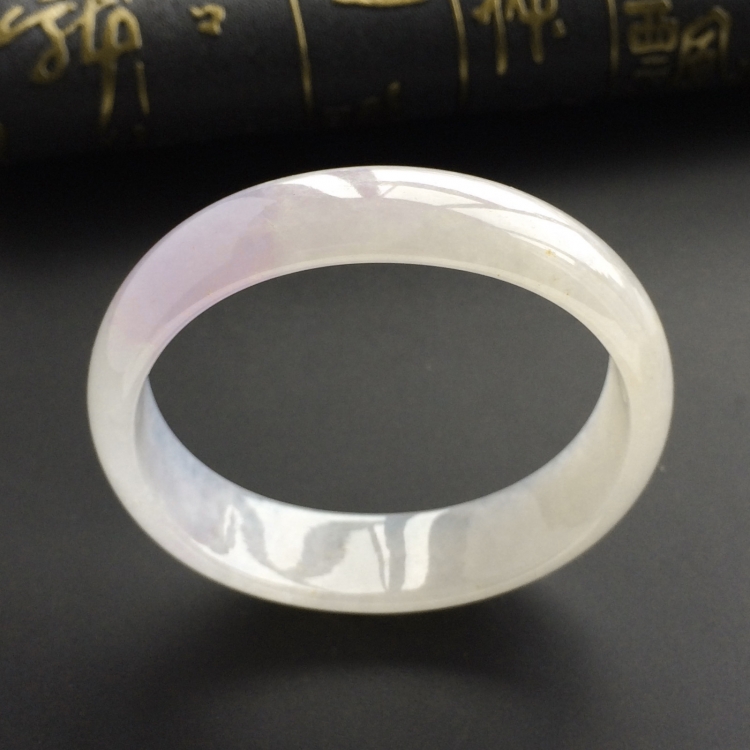 (超值推荐)糯冰种紫罗兰贵妃镯(54.2mm-49mm)