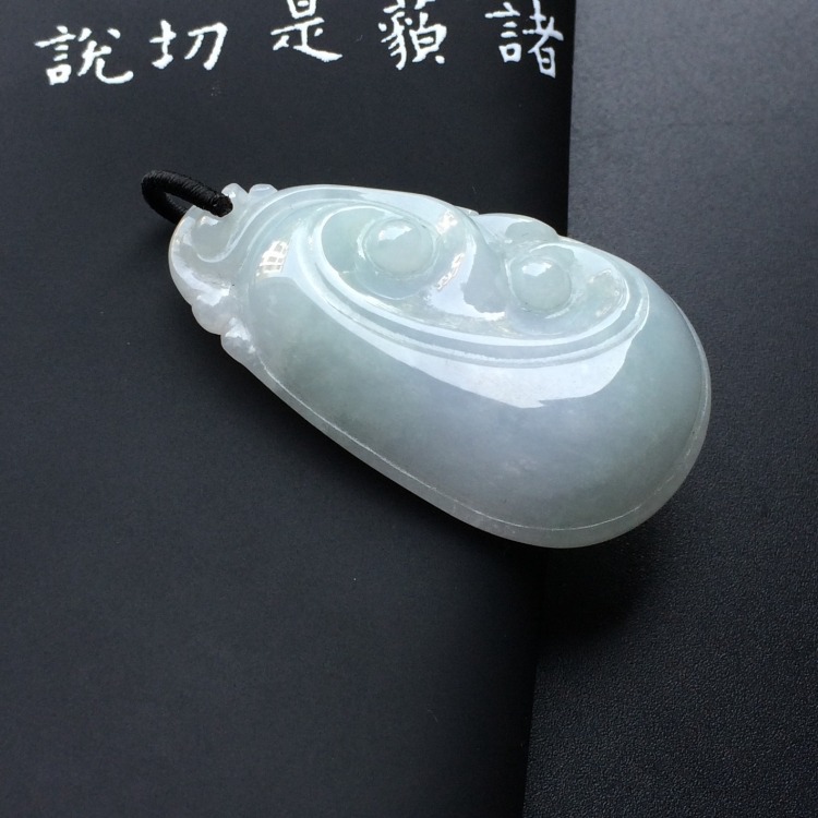 （超值推荐）糯冰种淡晴水如意挂件