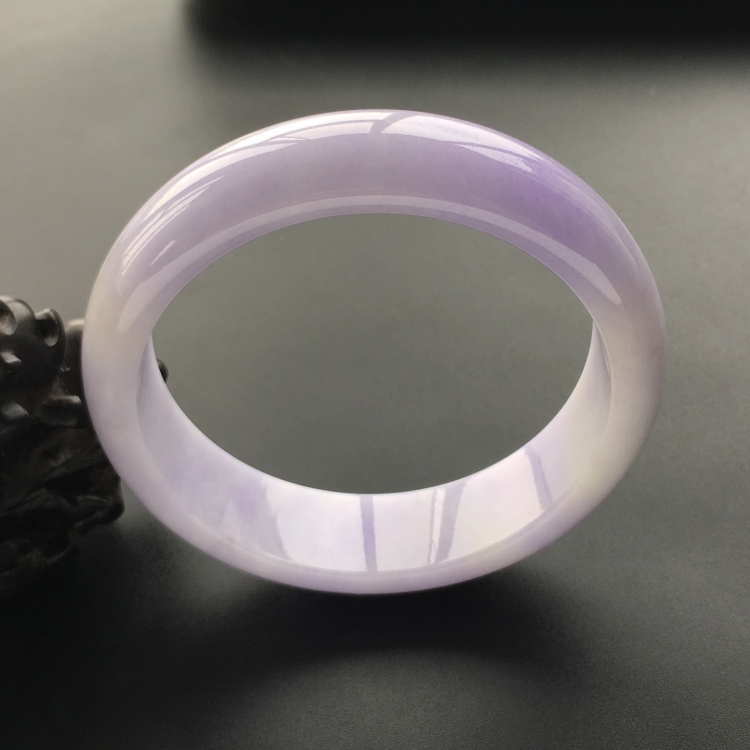 (超值推荐)糯冰种紫罗兰手镯(58.4mm)