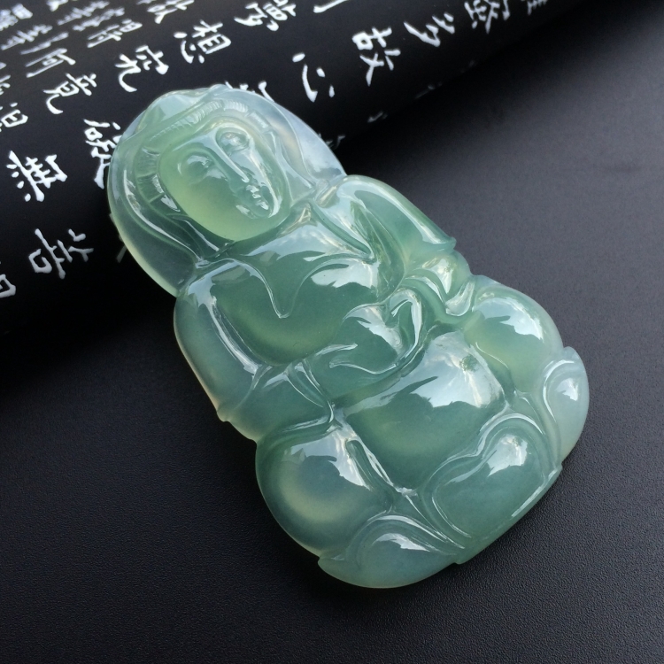 （超值推荐）冰种淡晴水观音挂件