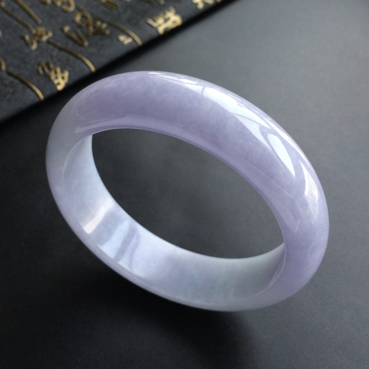 (超值推荐)糯冰种紫罗兰手镯(57.6mm)