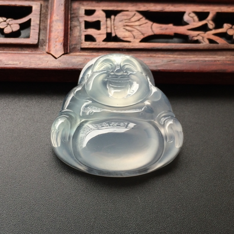 (超值推荐)冰种淡晴水玉佛挂件