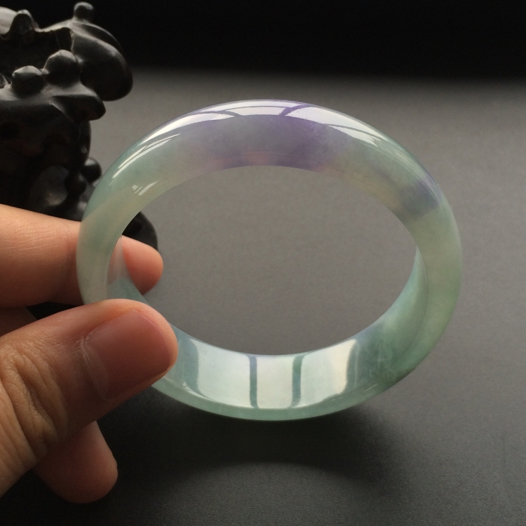 (超值推荐)糯冰种晴水紫罗兰手镯(58.3mm)
