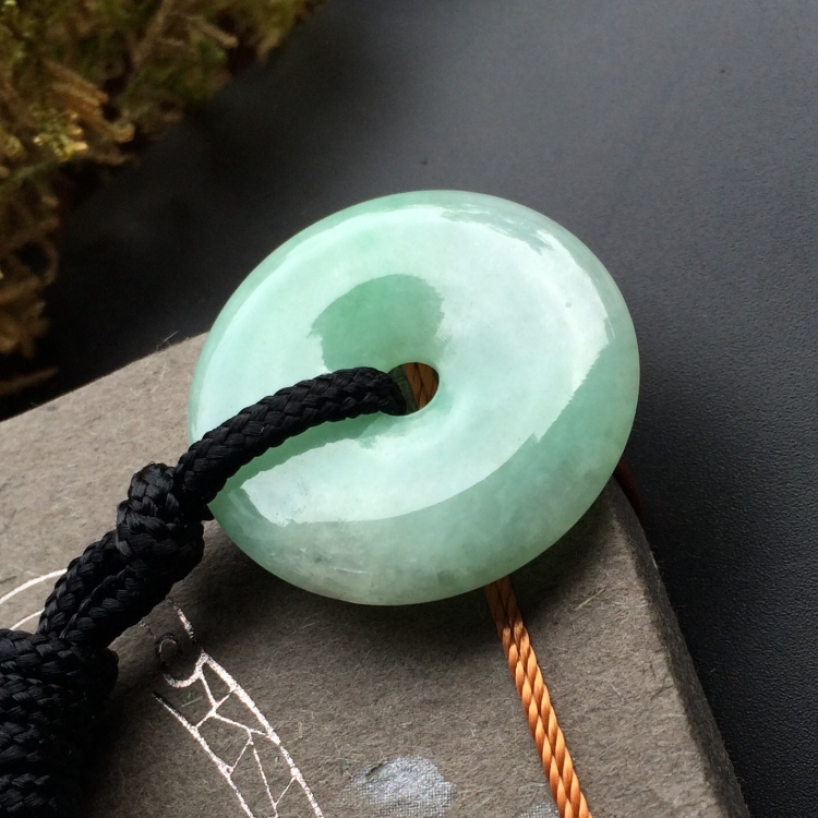 （超值推荐）糯冰种晴水平安扣挂件