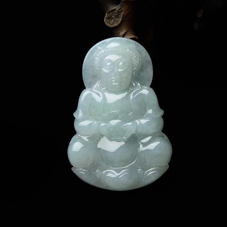 （超值推荐）糯冰种晴水观音挂件