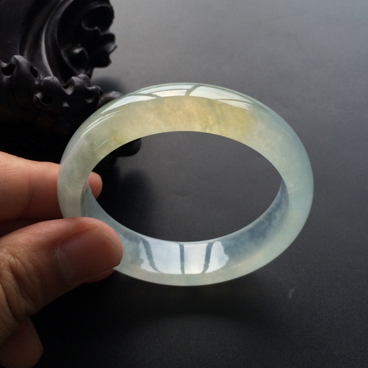 (超值推荐)冰种黄翡手镯(55mm)