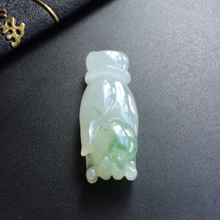 (超值推荐)糯冰种飘花佛手挂件