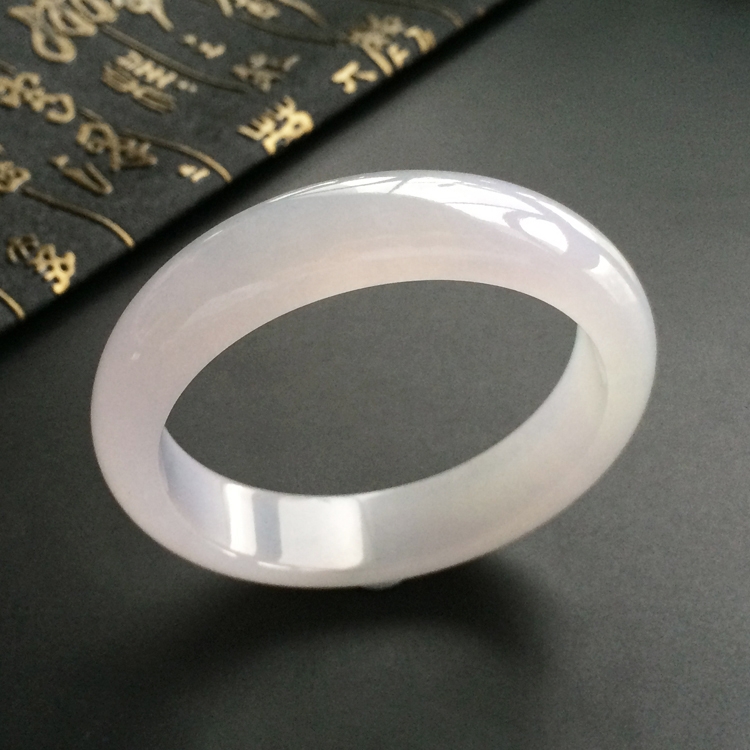 (超值推荐)糯冰种淡紫罗兰手镯(56.5mm)