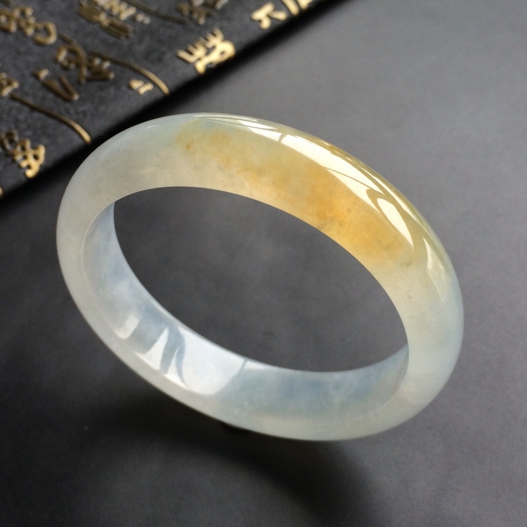 (超值推荐)冰种黄翡手镯(54.3mm)