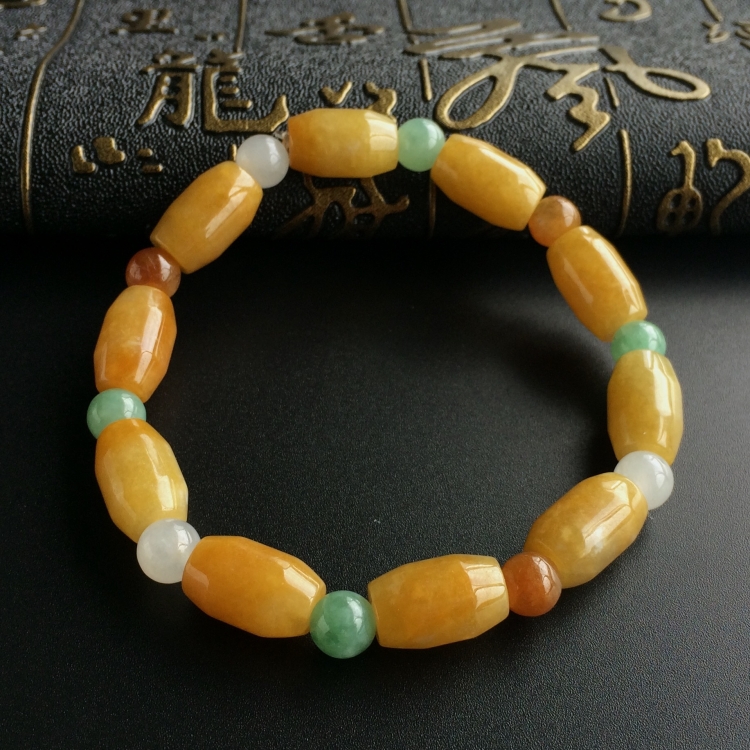 (超值推荐)糯冰种黄翡手链