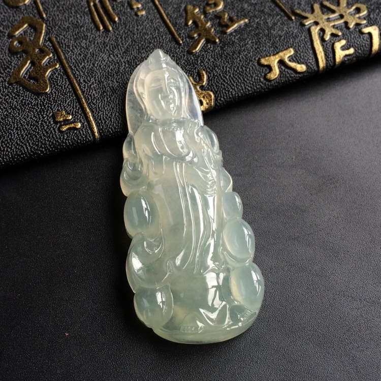 (超值推荐)冰种晴水观音挂件