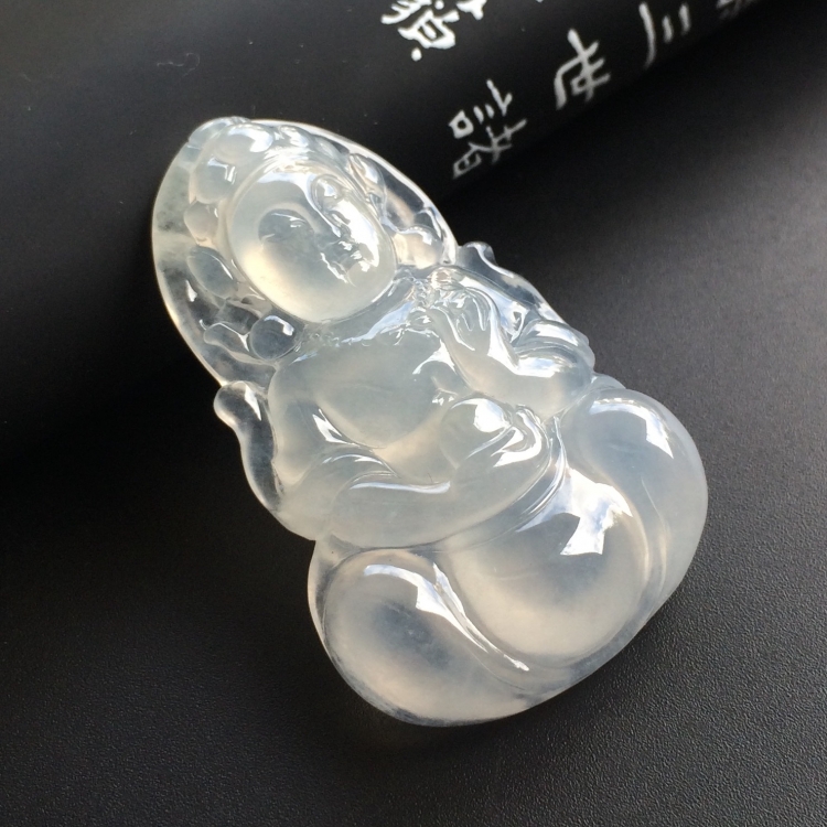 （超值推荐）冰种淡晴水观音挂件