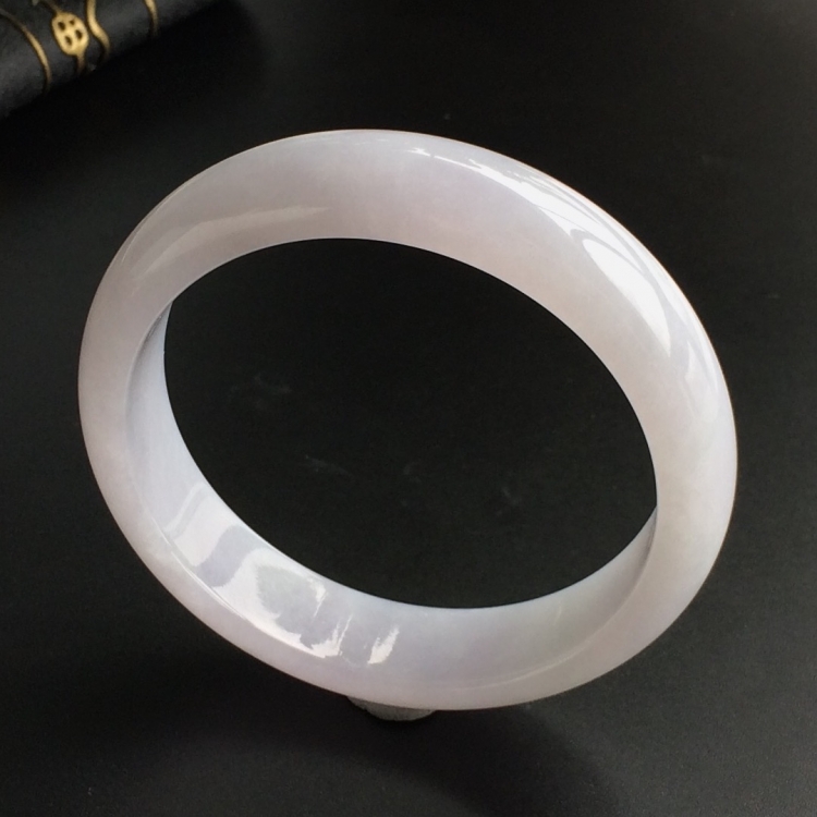 (超值推荐)糯冰种淡紫罗兰手镯(58mm)