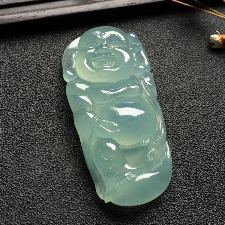 （超值推荐）冰种晴水布袋佛挂件