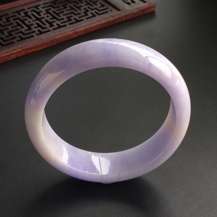 (超值推荐)糯冰种紫罗兰手镯(58.4mm)