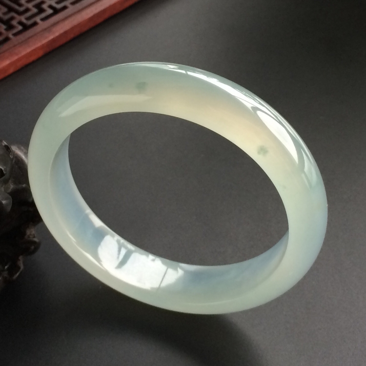 (超值推荐)冰种晴水手镯(56.7mm)