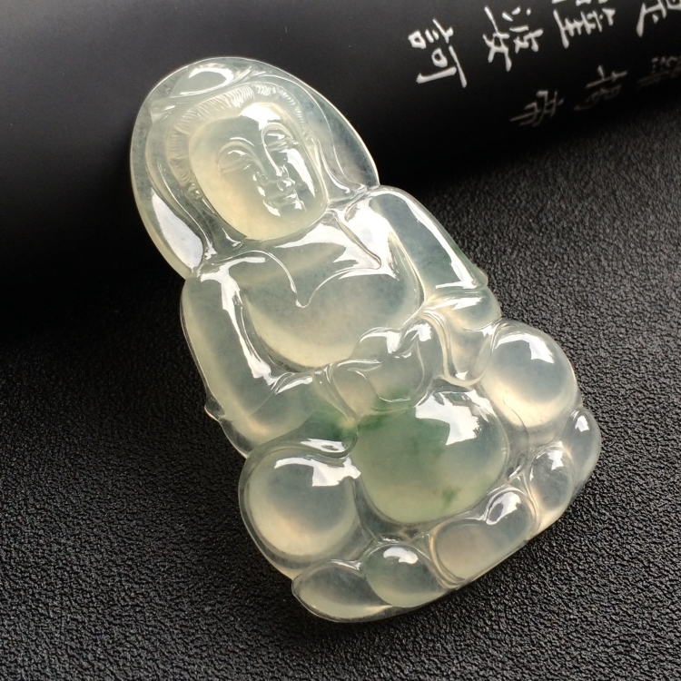 （超值推荐）冰种飘花观音挂件