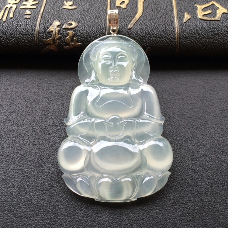 (超值推荐)冰种淡晴水观音挂件