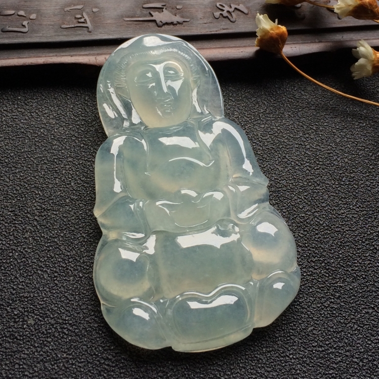 （超值推荐）冰种淡晴水观音挂件