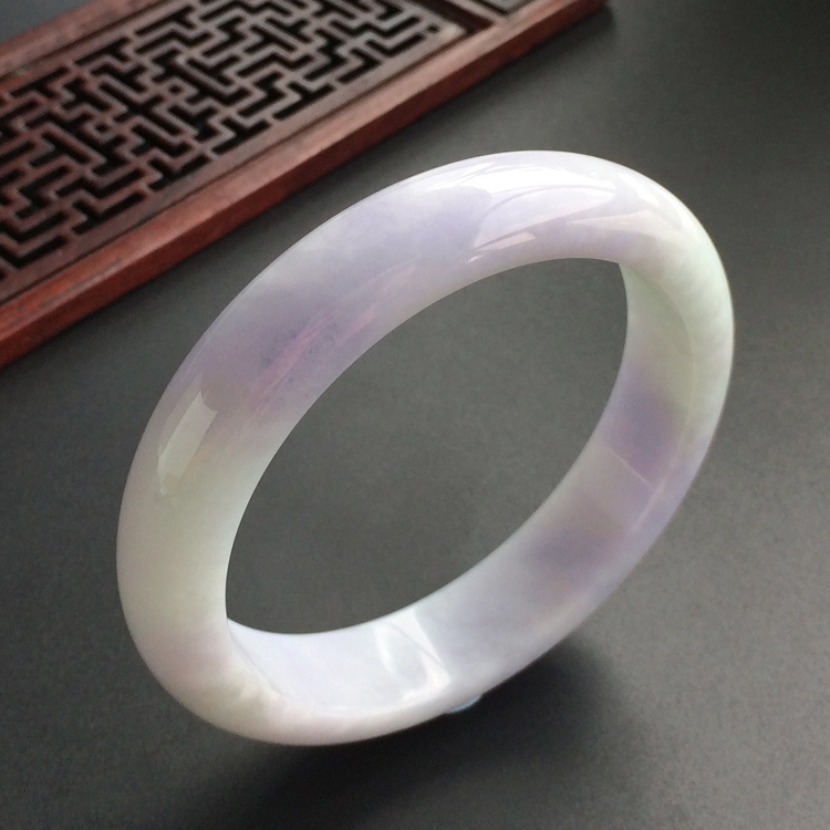 (超值推荐)糯冰种紫罗兰手镯(57.8mm)
