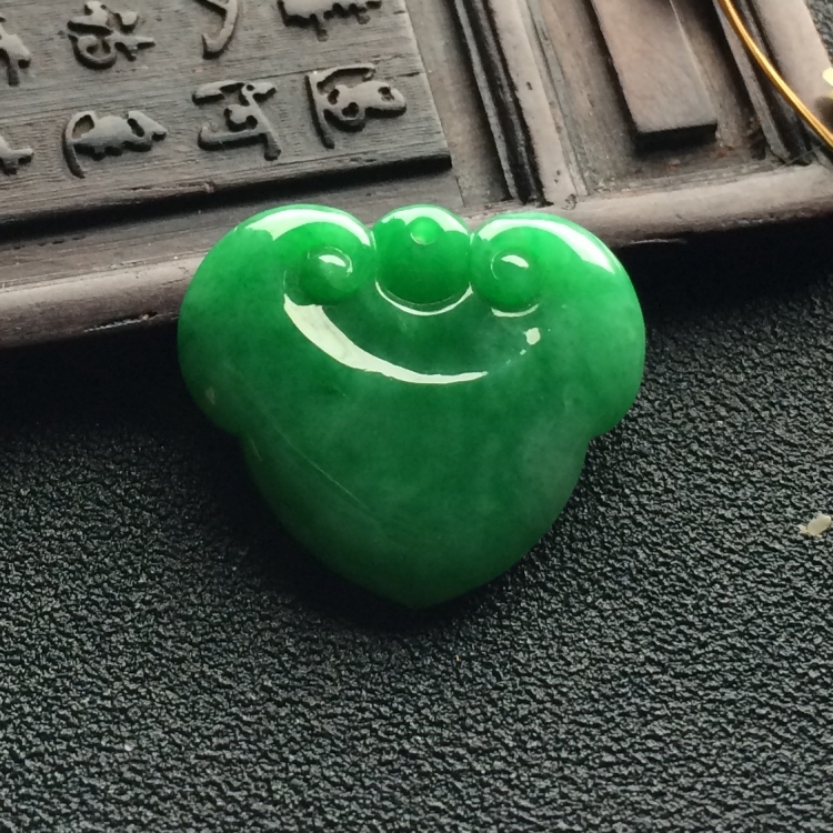 （超值推荐）糯冰种翠色如意挂件