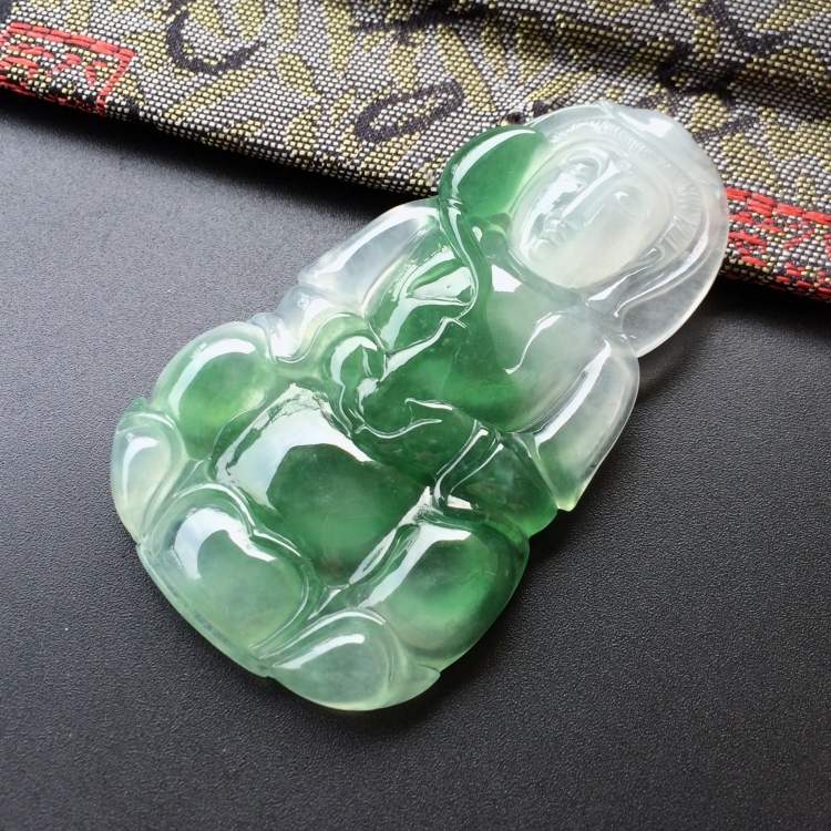 (超值推荐)冰种飘花观音挂件