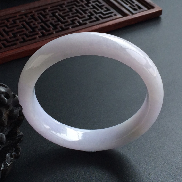 (超值推荐)糯冰种紫罗兰手镯(56.2mm)