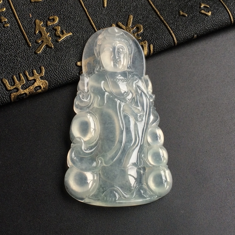 (超值推荐)冰种晴水观音挂件