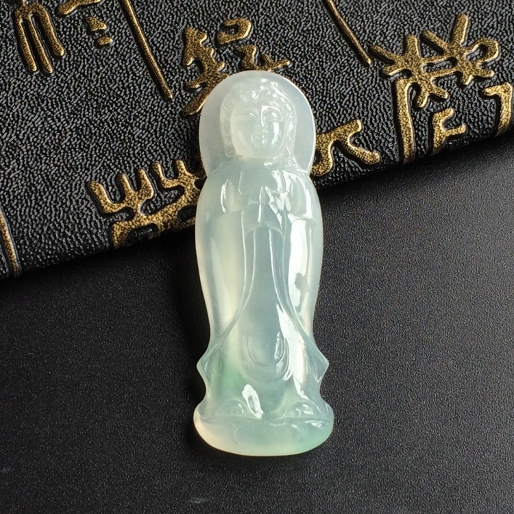 (超值推荐)冰种晴水观音挂件
