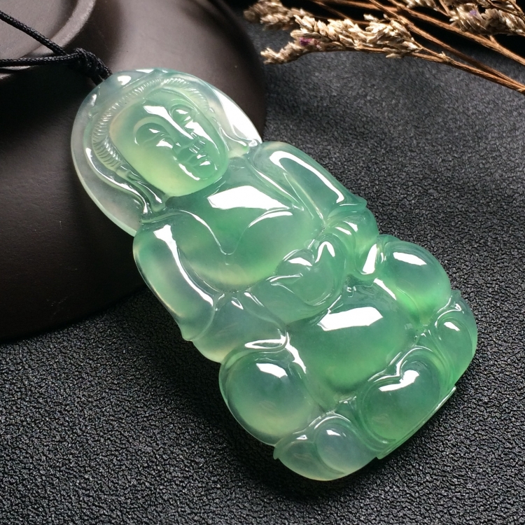 （超值推荐）冰种绿晴水观音挂件