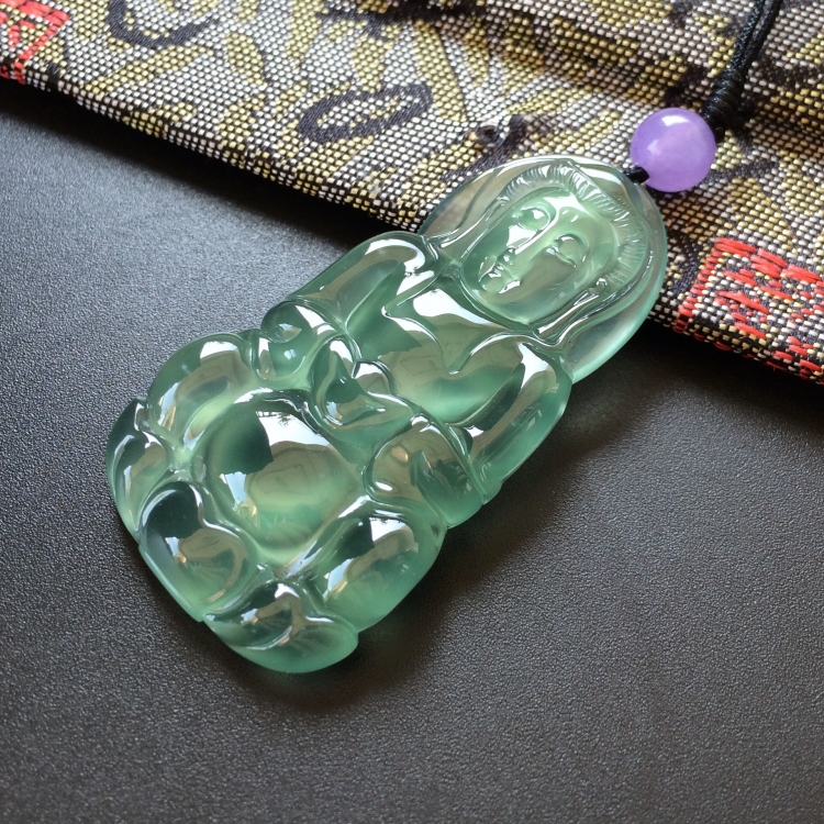 (超值推荐)冰种蓝水观音挂件