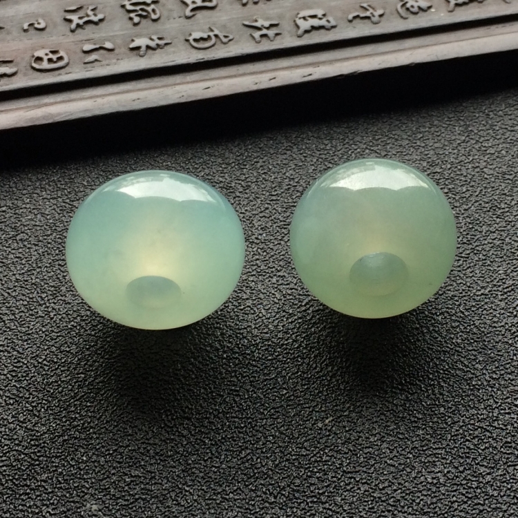 （超值推荐）冰种晴水平安环挂件（一对）