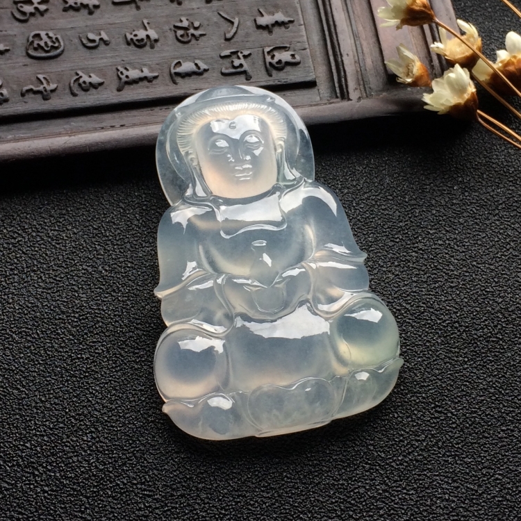 （超值推荐）冰种淡晴水观音挂件