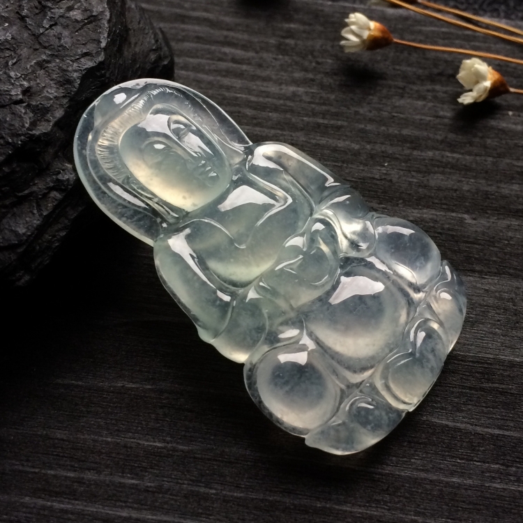 （超值推荐）冰种淡晴水观音挂件