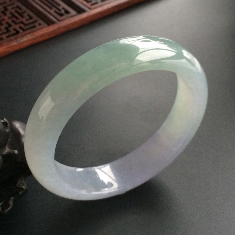(超值推荐)糯冰种晴水紫罗兰手镯(56.6mm)