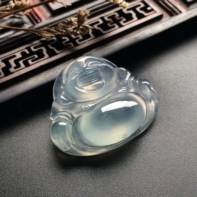 （超值推荐）冰种淡晴水玉佛挂件