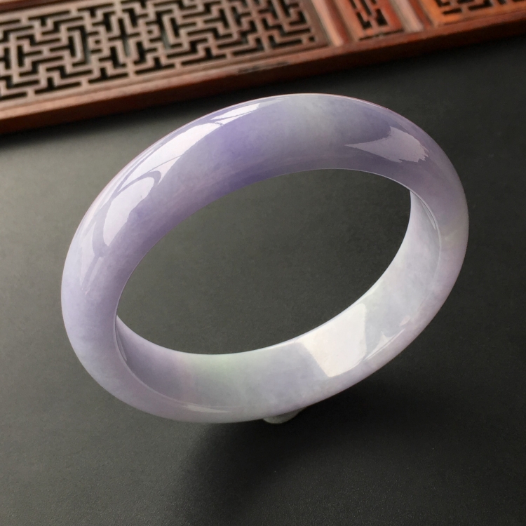 (超值推荐)糯冰种紫罗兰手镯(58.1mm)