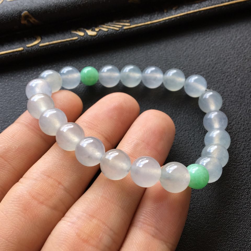(超值推荐)冰种淡晴水圆珠手链